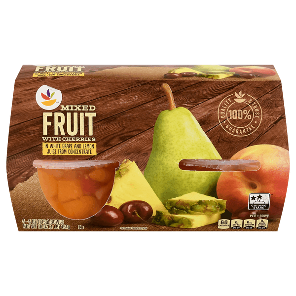 Stop & Shop Fruit Cups Mixed Fruit With Cherries In 100% Juice