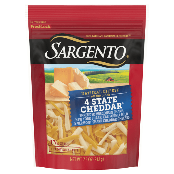 Sargento Cheese Shredded 4 Cheddar Blend