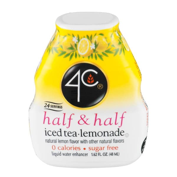 Four C Iced Tea And Lemonade Half And Half Liquid Water Enhancer