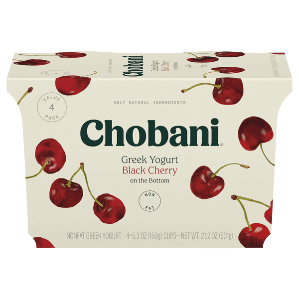 Chobani Black Cherry On The Bottom
