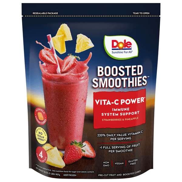 Dole Boosted Blends Vita-C Smoothie Strawberry + Pineapple