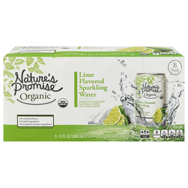 Nature'S Promise Organic Lime Flavored Sparkling Water
