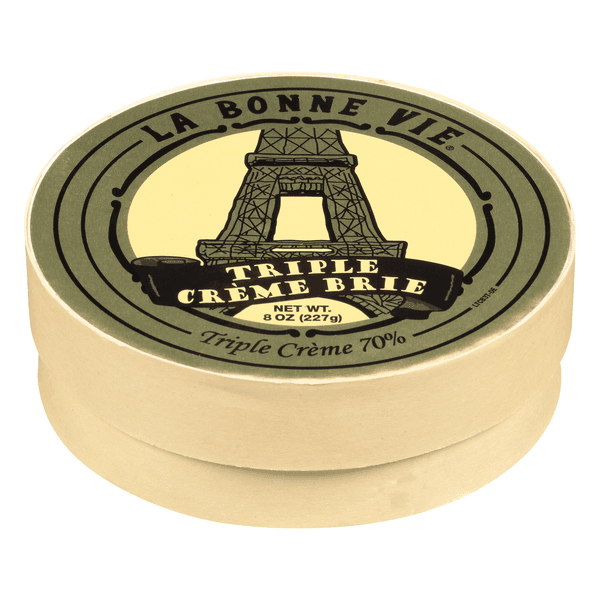 La Bonne Vie Triple Cream Brie Cheese Soft Ripened Wheel
