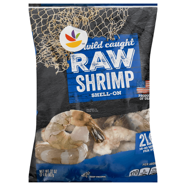 Stop & Shop Wild Caught Raw Shrimp Shell On 16- Per