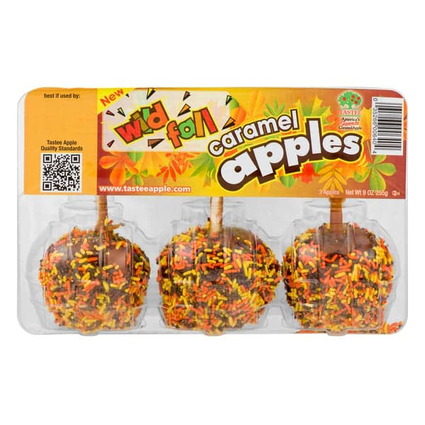 Tastee Wild Fall Caramel Apples With Sprinkles
