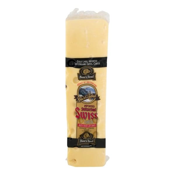 Boar'S Head Deli Aged Swiss Cheese Imported Low Sodium (Thin Sliced