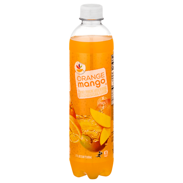 Our Brand Flavored Sparkling Water Beverage Orange Mango