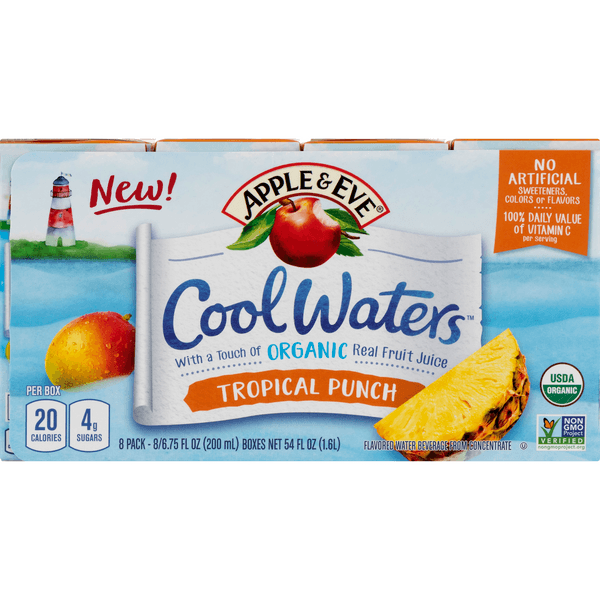 Apple & Eve Cool Waters Beverage Tropical Punch Organic