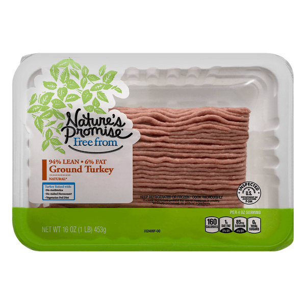 Nature'S Promise Ground Turkey 94% Lean 6% Fat
