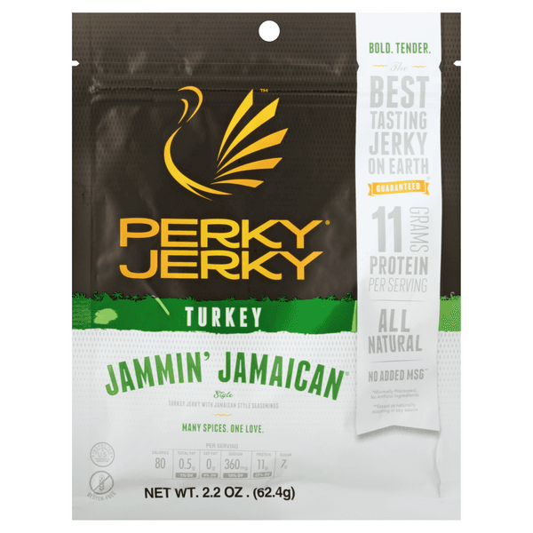 Perky Jerky Turkey Jammin' Jamaican Gluten Free