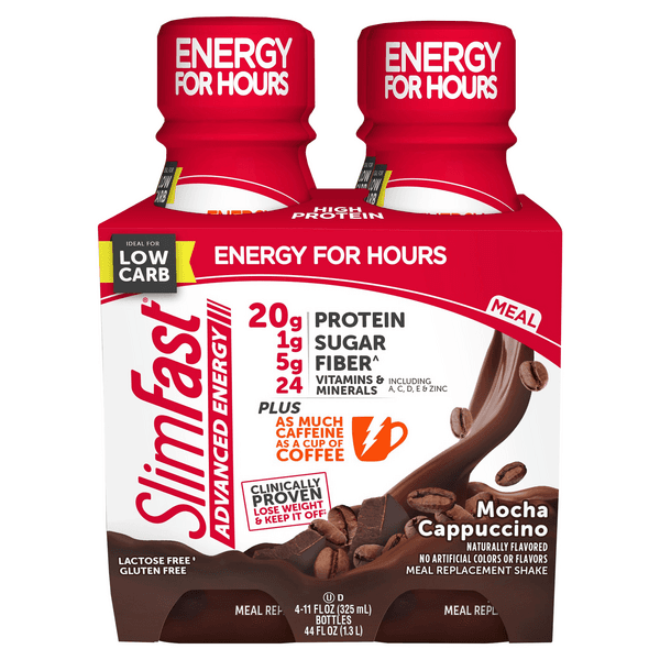 Slimfast Advanced Energy Meal Replacement Shake Mocha Cappuccino