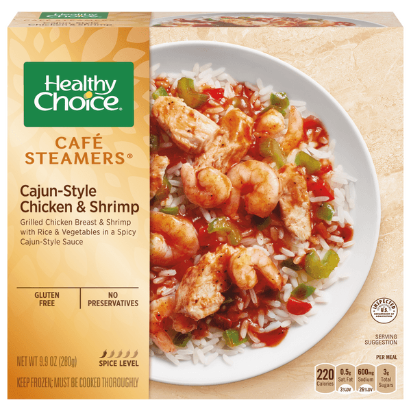 Healthy Choice Cafe Steamers Cajun Chicken Shrimp