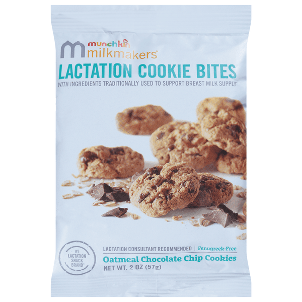 Munchkin Milkmakers Lactation Cookie Bites Oatmeal Chocolate Chip