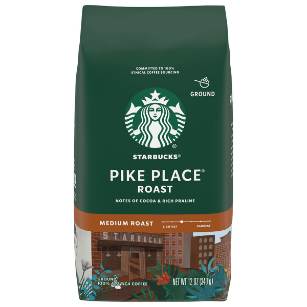 Starbucks Pike Place Roast 100% Arabica Medium Roast Ground Coffee Bag