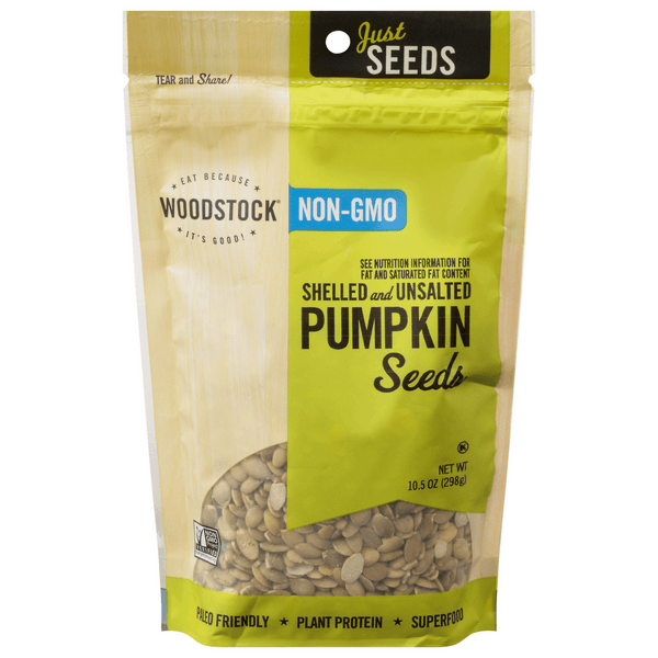 Woodstock Just Seeds Pumpkin Seeds Shelled & Unsalted