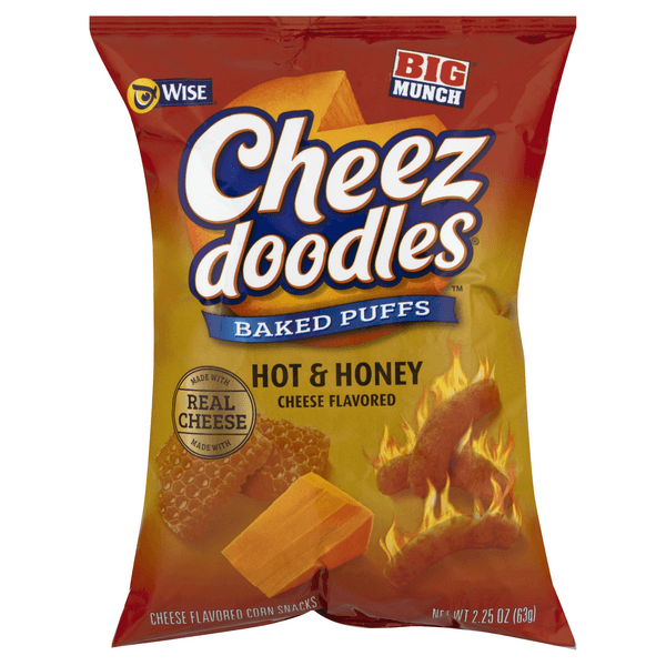 Wise Cheez Doodles Corn Snacks Cheese Hot & Honey