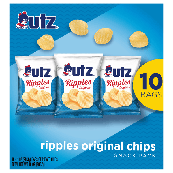 Utz Ripples Original Chips Snack Pack