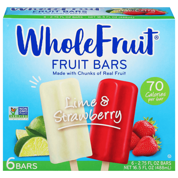 Whole Fruit Bars Lime & Strawberry