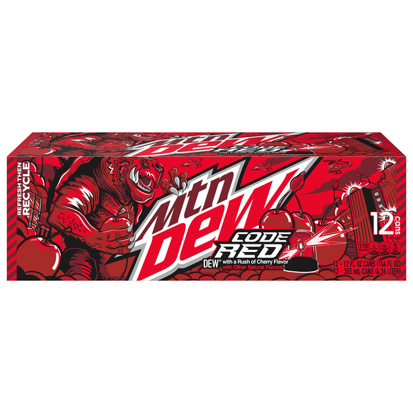 Mtn Dew Soda Code Red