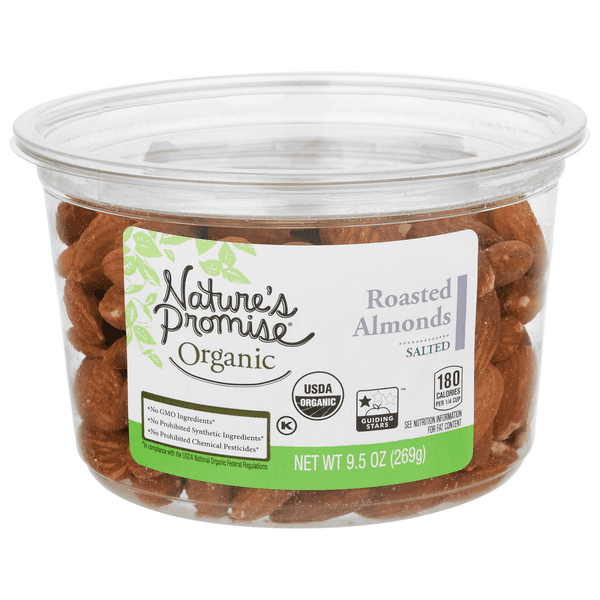 Nature'S Promise Organic Almonds Roasted Salted