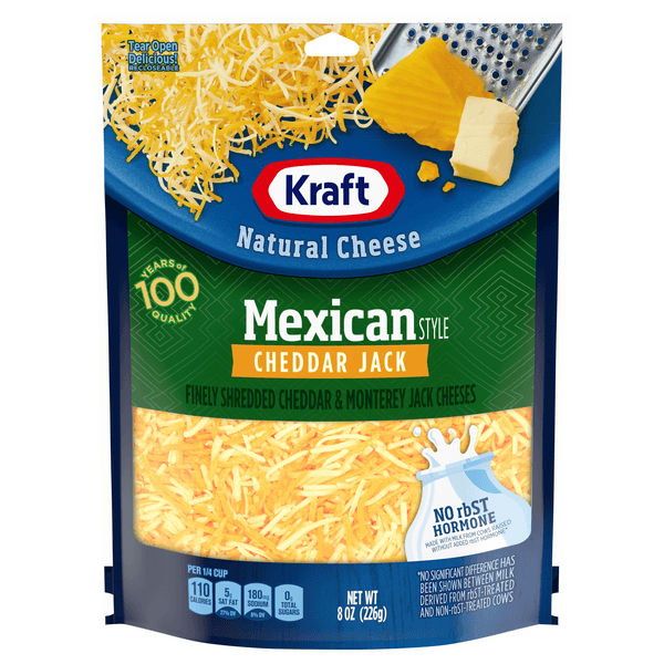 Kraft Mexican Style Cheddar Jack Finely Shredded Cheese