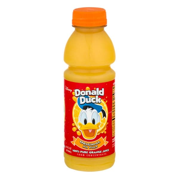 Disney Donald Duck Orange Juice Original No Pulp
