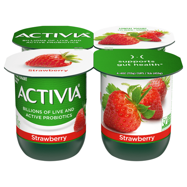 Dannon Activia Strawberry Probiotic Yogurt