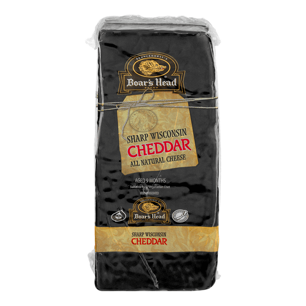 Boar'S Head Sharp Wisconsin Deli Cheddar Cheese (Thin Sliced