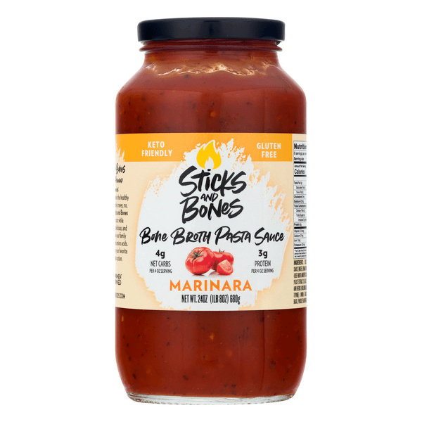 Sticks And Bones Pasta Sauce Bone Broth Marinara Gluten Free