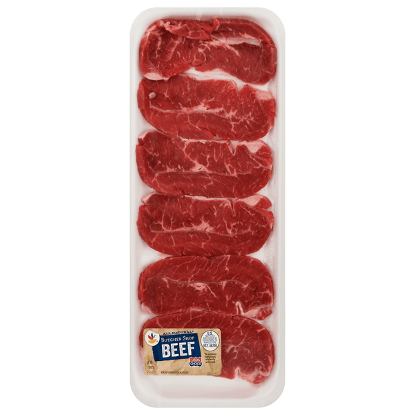Our Brand Natural Thin Sliced Beef Top Blade Steak - Fresh