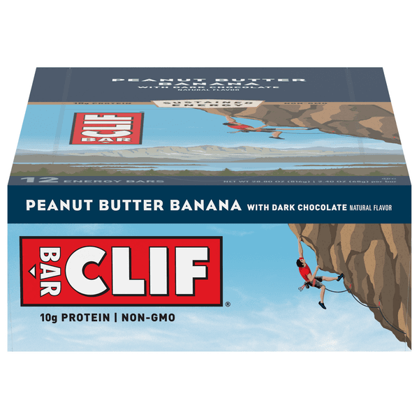 Clif Energy Bars Peanut Butter Banana With Dark Chocolate
