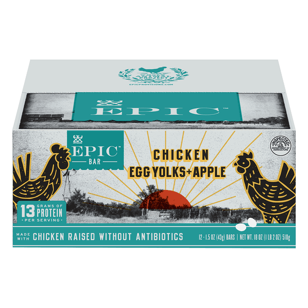 Epic Chicken Egg Yolks + Apple Bar Gluten Free