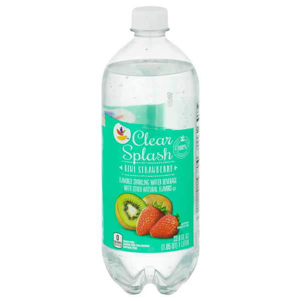 Clear Splash Sparkling Water Beverage Kiwi Strawberry