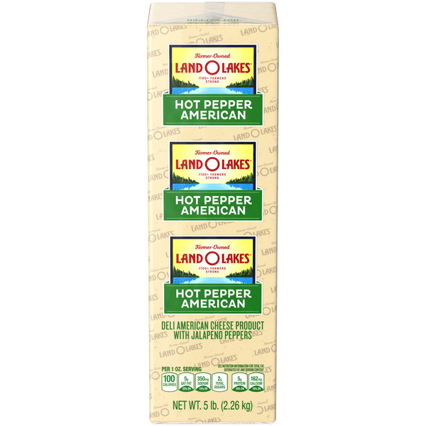 Land O Lakes Deli American Cheese Hot Peppers (Thin Sliced