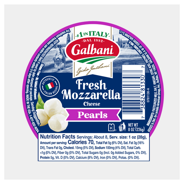 Galbani Fresh Mozzarella Cheese Salad Pearls
