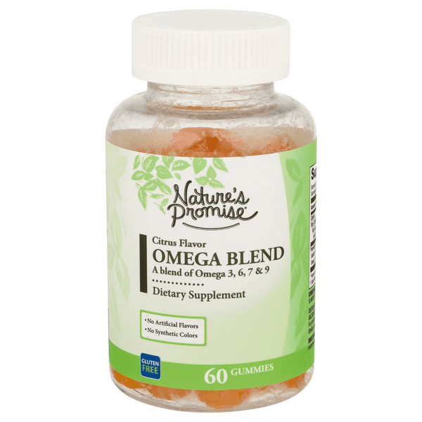 Nature'S Promise Omega Blend Gummies Citrus Flavor Gluten Free