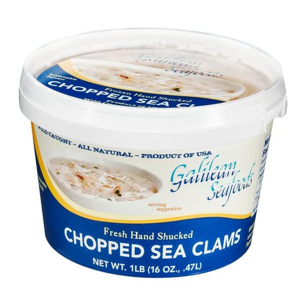 Galilean Seafoods Wild Caught Chopped Sea Clams Fresh