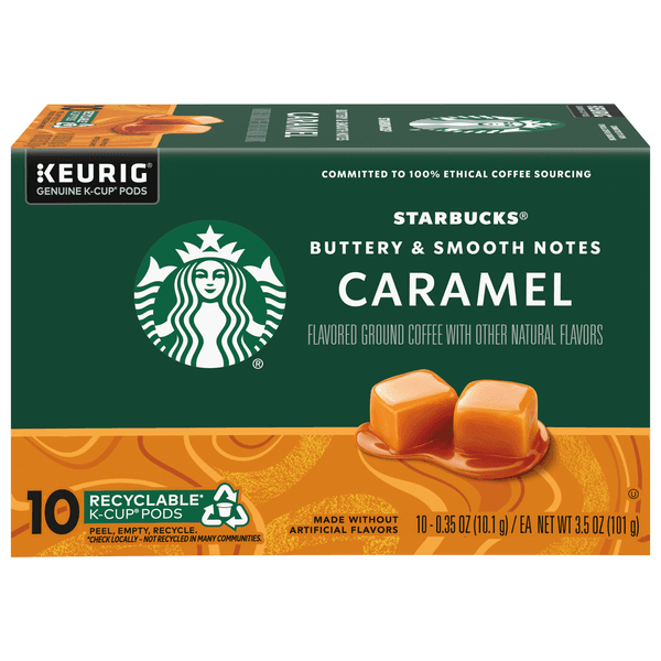 Starbucks 100% Arabica Naturally Flavored Caramel K Cup Coffee Pods