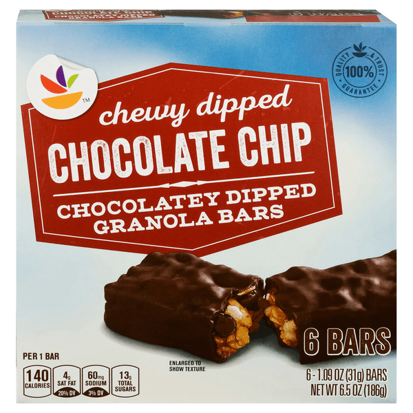 Stop & Shop Chewy Dipped Granola Bars Chocolate Chip