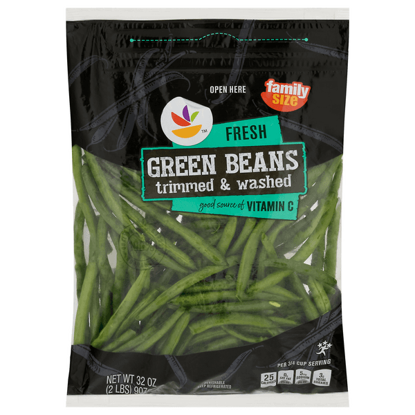 Stop & Shop Fresh Trimmed & Washed Green Beans Family Size