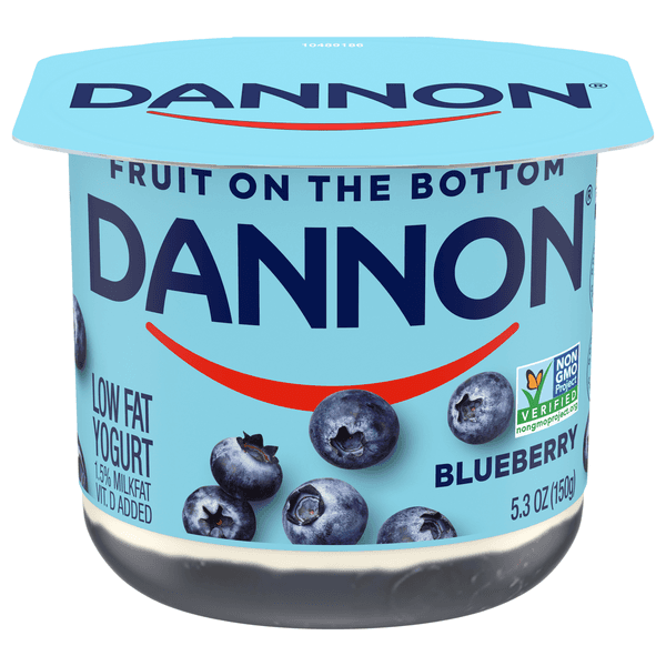 Dannon Fruit On The Bottom Blueberry Low Fat Yogurt