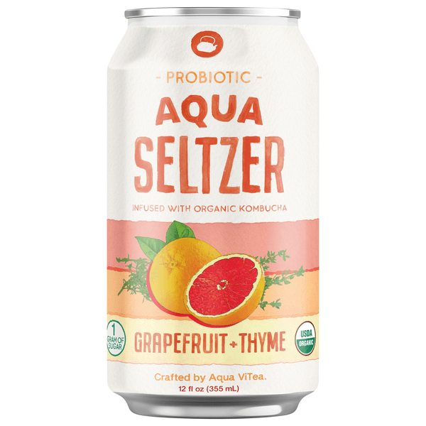 Aqua Vitea Grapefruit Thyme Probiotic Seltzer