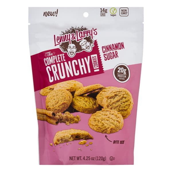 Lenny & Larry'S The Complete Bite Size Crunchy Cookies Cinnamon Sugar