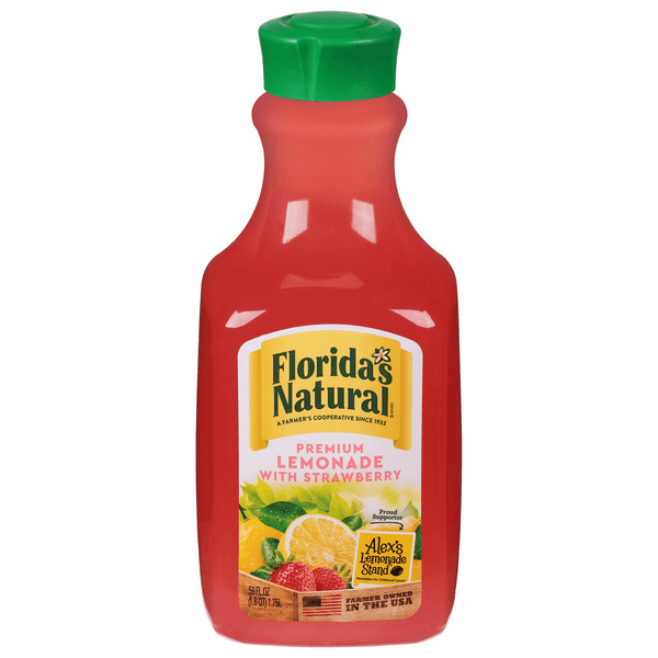 Floridas Natural Lemonade With Strawberry Chilled