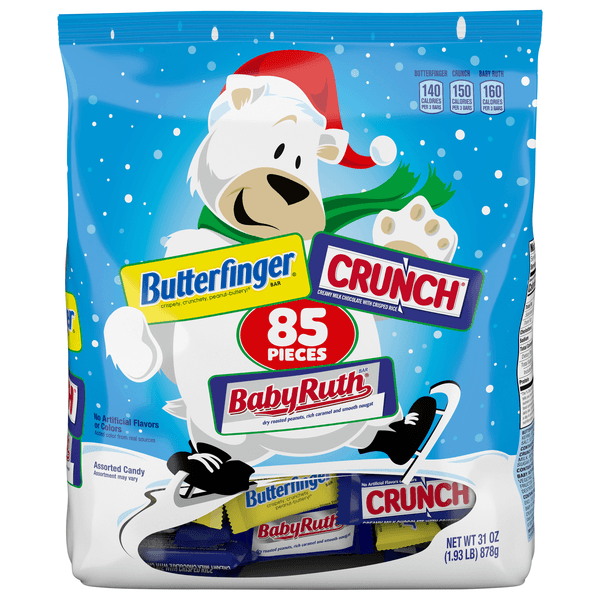 Ferrero Christmas Minis Butterfinger Crunch Baby Ruth Chocolate Candy