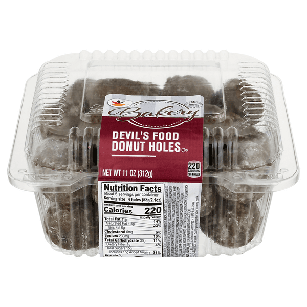 Stop & Shop Bakery Chocolate Devil'S Food Donut Holes