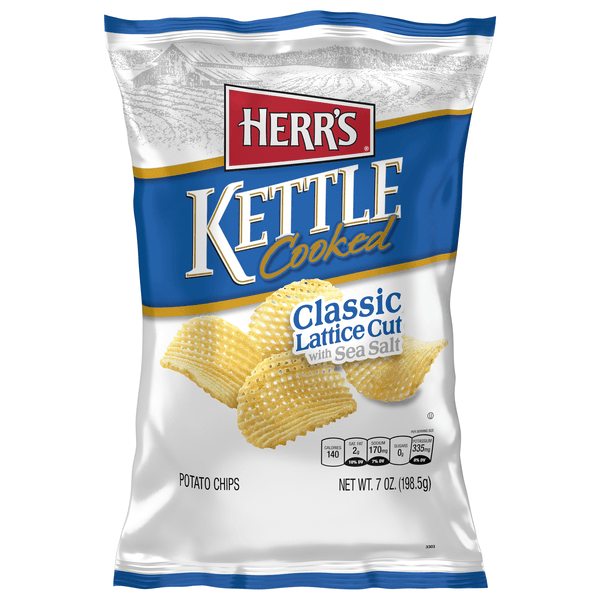 Herrs Kettle Cooked Lattice Cut Potato Chips