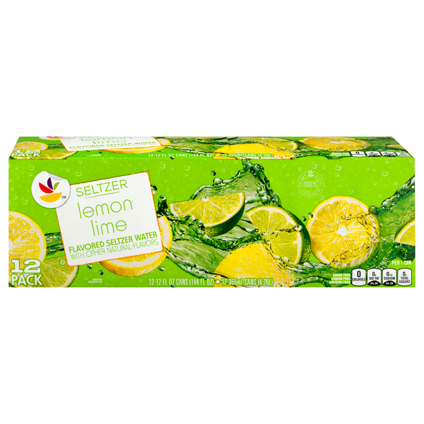 Stop & Shop Seltzer Water Lemon Lime