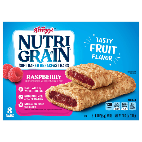Nutri-Grain Soft Baked Raspberry Whole Grains Breakfast Bars