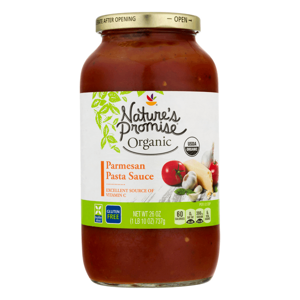 Nature'S Promise Organic Pasta Sauce Parmesan Gluten Free